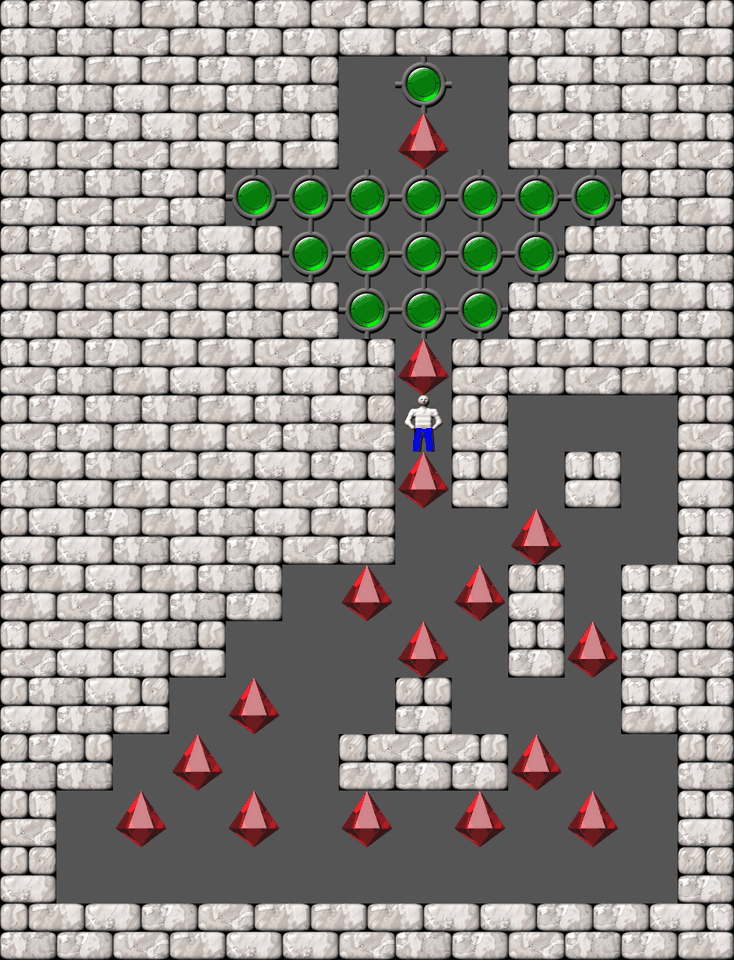 Sokoban Bugs550 collection level 116